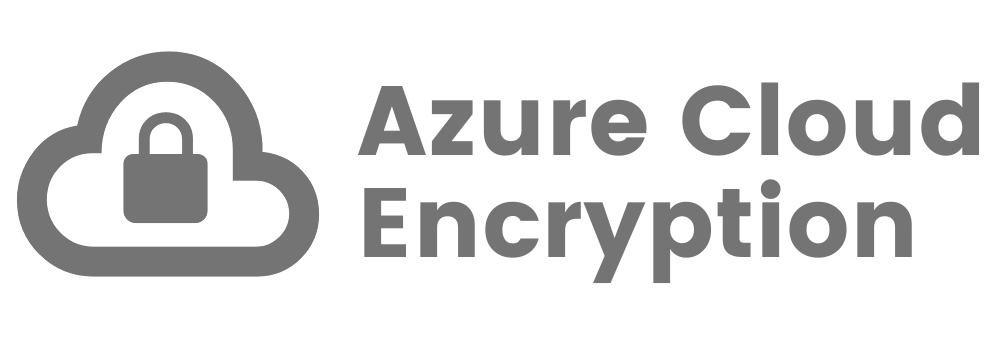 Text saying 'Azure Cloud Encryption' with cloud and lock icon