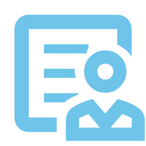 Physician with note icon