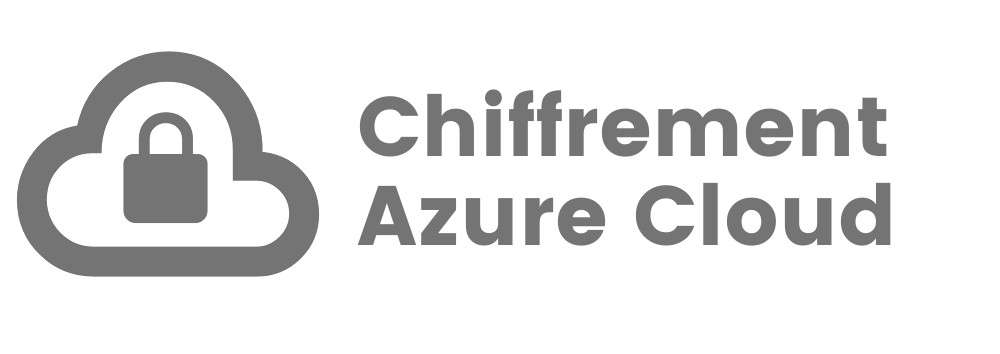 Text saying 'Azure Cloud Encryption' with cloud and lock icon