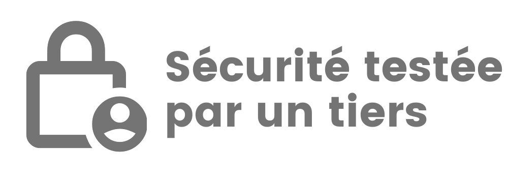 Text saying 'Third-Party Security Tested' with lock icon